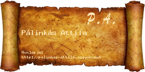 Pálinkás Attila névjegykártya