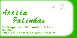 attila palinkas business card